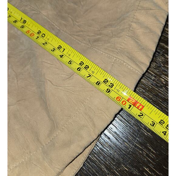 Coldwater Creek PXL Women's Tan Textured Full Zip Roll Tab Sleeves Jacket - Picture 8 of 10